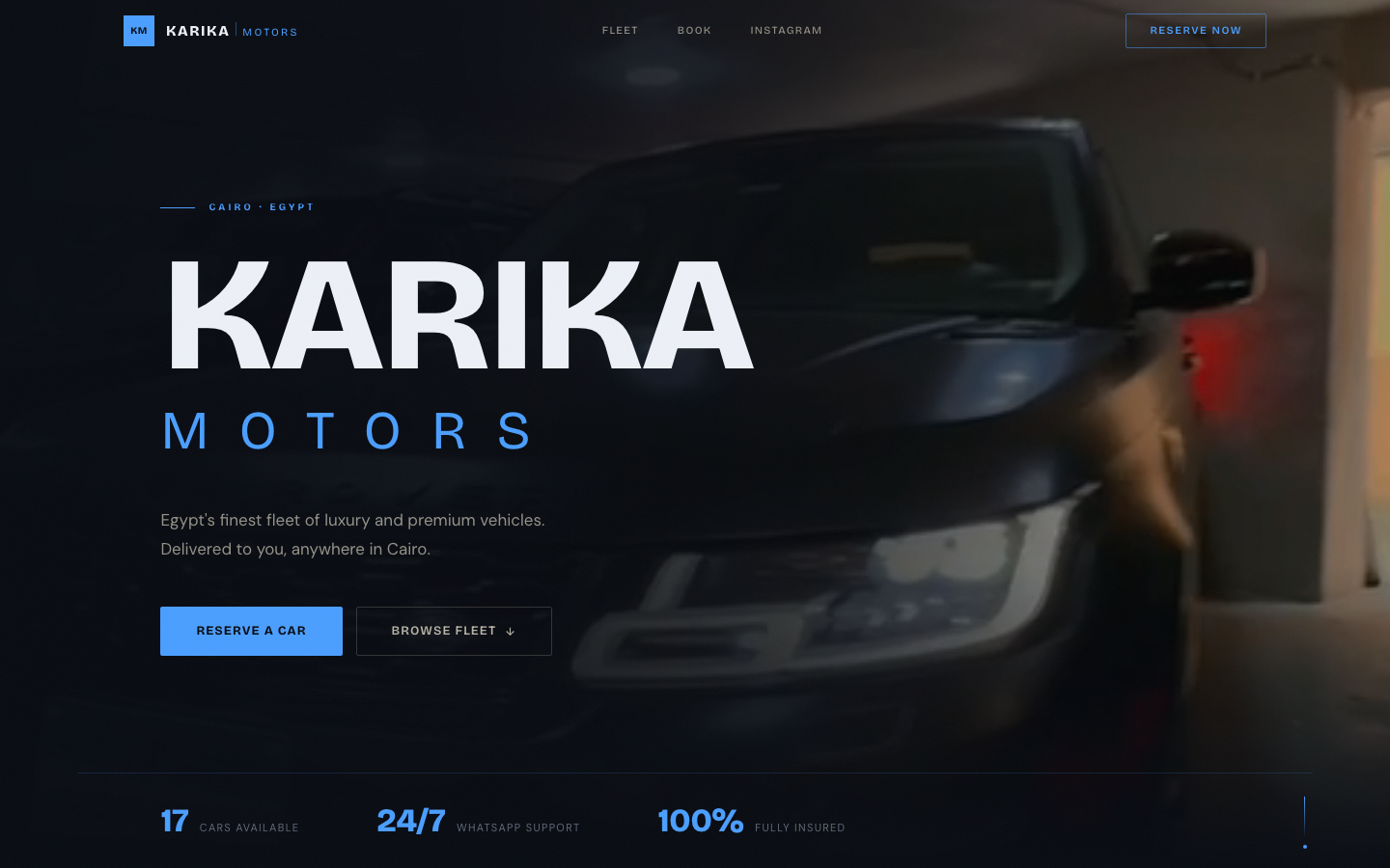 Karika Motors — hero